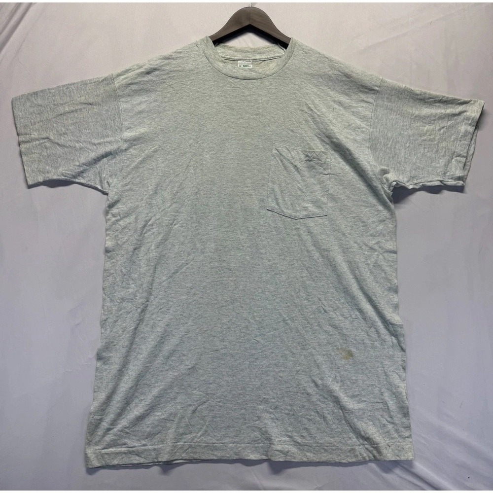Vintage Slammer USA By Munsingwear T Shirt Men XL Heather Gray Single Stitch Tee